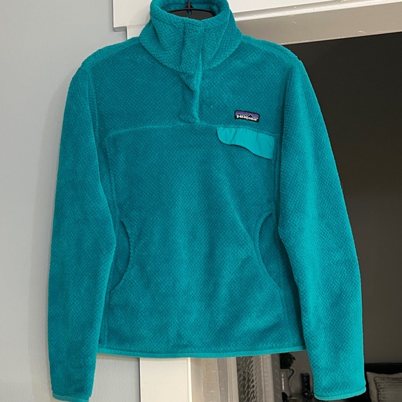 Patagonia Jackets & Blazers - Patagonia Re-Tool Snap- T Aqua Turquoise Fleece Jacket Women’s size S